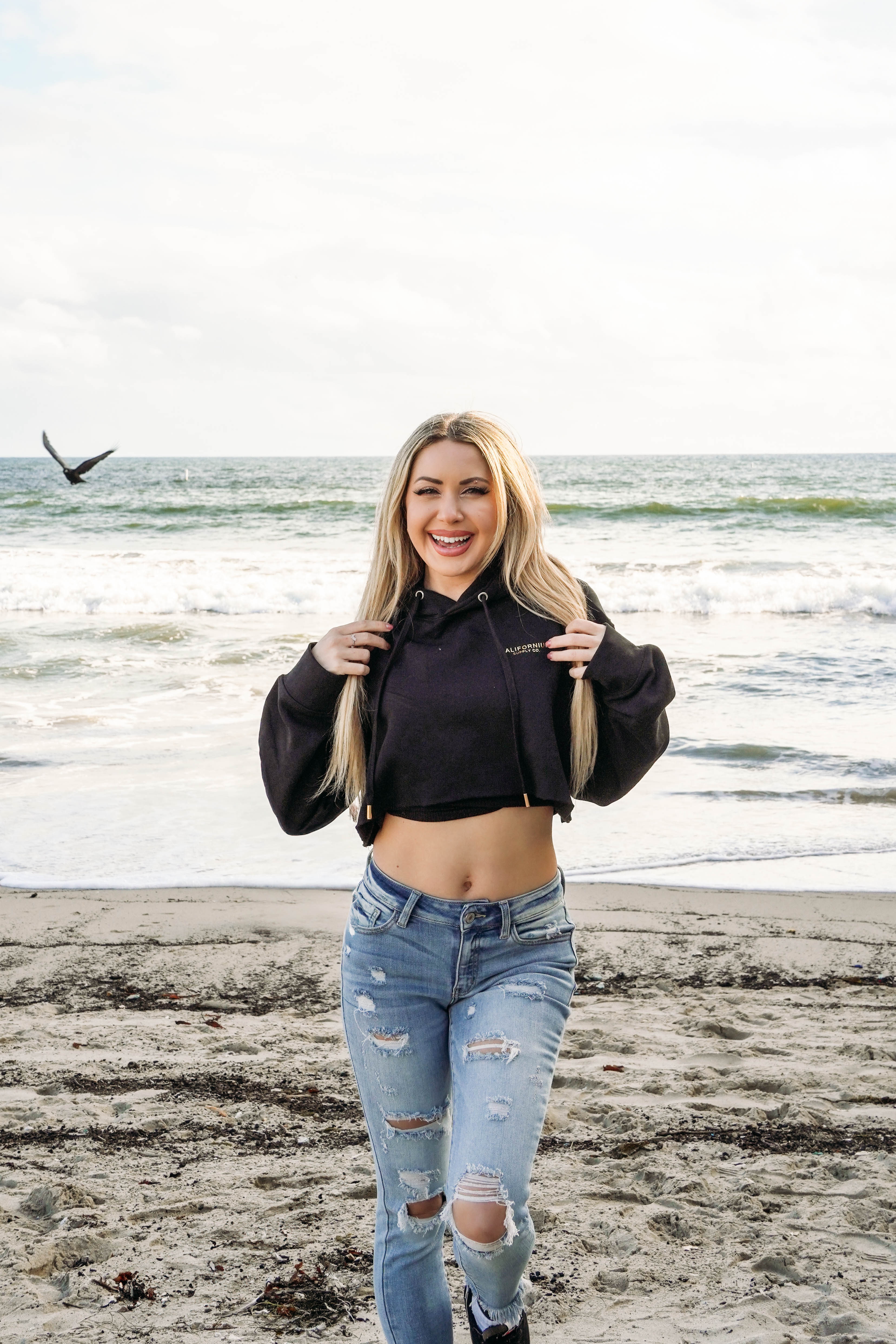 Statement Crop Hoodie